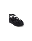 Tommy Hilfiger Jeans Black Leather Sandal