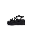 Tommy Hilfiger Jeans Black Leather Sandal