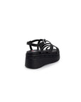 Tommy Hilfiger Jeans Black Leather Sandal