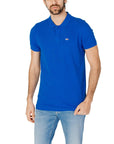 Tommy Hilfiger Jeans Blue Cotton Polo Shirt