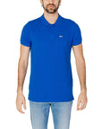 Tommy Hilfiger Jeans Blue Cotton Polo Shirt