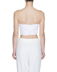 Tommy Hilfiger Jeans White Cotton Rigenerato Tops & T-Shirt