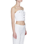 Tommy Hilfiger Jeans White Cotton Rigenerato Tops & T-Shirt