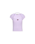 Tommy Hilfiger Jeans Purple Polyester Polyester Tops & T-Shirt