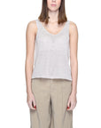 Jacqueline De Yong Beige Cotton Cotton Tops & T-Shirt