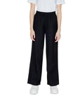 Jacqueline De Yong Black Viscose Jeans & Pant