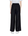 Jacqueline De Yong Black Viscose Jeans & Pant