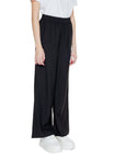 Jacqueline De Yong Black Viscose Jeans & Pant