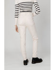 Morgan De Toi Beige Cotton Jeans & Pant
