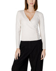 Morgan De Toi Cream Viscose Tops & T-Shirt