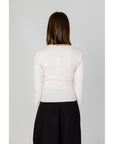 Morgan De Toi Cream Viscose Tops & T-Shirt