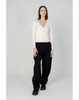 Morgan De Toi Cream Viscose Tops & T-Shirt