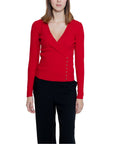 Morgan De Toi Red Viscose Tops & T-Shirt