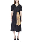 Alviero Martini Prima Classe Black Cotton Dress
