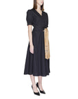 Alviero Martini Prima Classe Black Cotton Dress