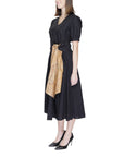 Alviero Martini Prima Classe Black Cotton Dress