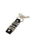 Alviero Martini Prima Classe Black Leather Keychain