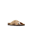 Alviero Martini Prima Classe Beige Textile Sandal