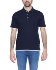 Hamaki-Ho Blue Cotton Polo Shirt