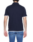 Hamaki-Ho Blue Cotton Polo Shirt