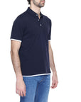 Hamaki-Ho Blue Cotton Polo Shirt