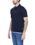 Hamaki-Ho Blue Cotton Polo Shirt