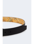 Alviero Martini Prima Classe Black Leather Belt