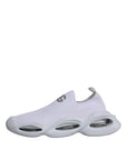 Dolce & Gabbana White Slip On Wave Low Top Men Sneakers Shoes