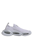 Dolce & Gabbana White Slip On Wave Low Top Men Sneakers Shoes