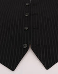 Dolce & Gabbana Sleek Striped Waistcoat Vest