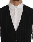 Dolce & Gabbana Elegant Striped Vest Waistcoat