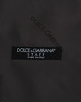 Dolce & Gabbana Elegant Striped Gray Waistcoat Vest