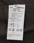 Dolce & Gabbana Elegant Striped Gray Waistcoat Vest