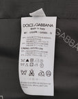 Dolce & Gabbana Elegant Gray Striped Waistcoat Vest