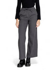 Jacqueline De Yong Gray Cotton Jeans & Pant
