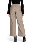 Jacqueline De Yong Brown Cotton Jeans & Pant