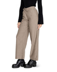 Jacqueline De Yong Brown Cotton Jeans & Pant