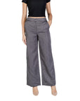Jacqueline De Yong Gray Polyester Jeans & Pant