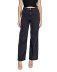 Jacqueline De Yong Black Cotton Jeans & Pant