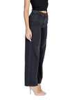 Jacqueline De Yong Black Cotton Jeans & Pant