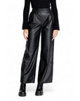 Jacqueline De Yong Black Polyester Jeans & Pant
