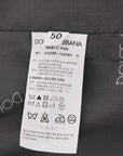Dolce & Gabbana Elegant Striped Gray Waistcoat Vest