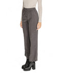 Jacqueline De Yong Gray Viscose Jeans & Pant