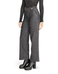 Jacqueline De Yong Black Cotton Jeans & Pant