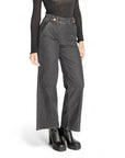 Jacqueline De Yong Black Cotton Jeans & Pant
