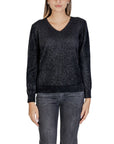 Sandro Ferrone Black Nylon Sweater