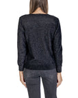 Sandro Ferrone Black Nylon Sweater