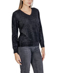 Sandro Ferrone Black Nylon Sweater