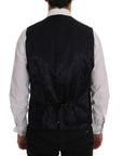 Dolce & Gabbana Sleek Striped Wool Blend Waistcoat Vest