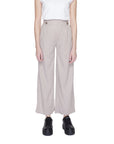 Jacqueline De Yong Gray Viscose Jeans & Pant